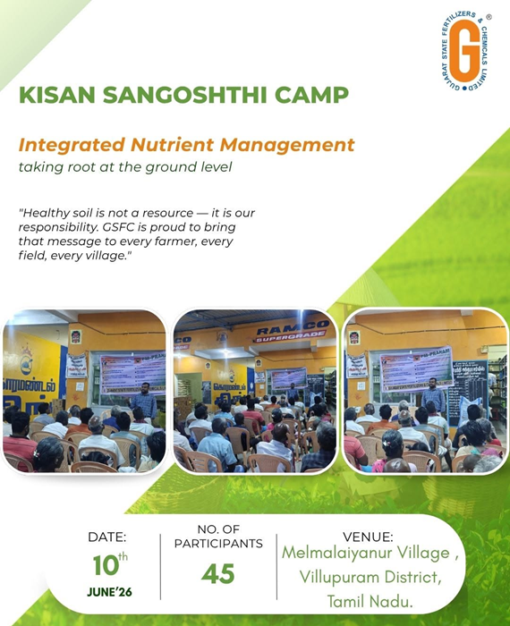 GSFC's PM-PRANAM Kisan Sangoshthi at Melmalaiyanur village